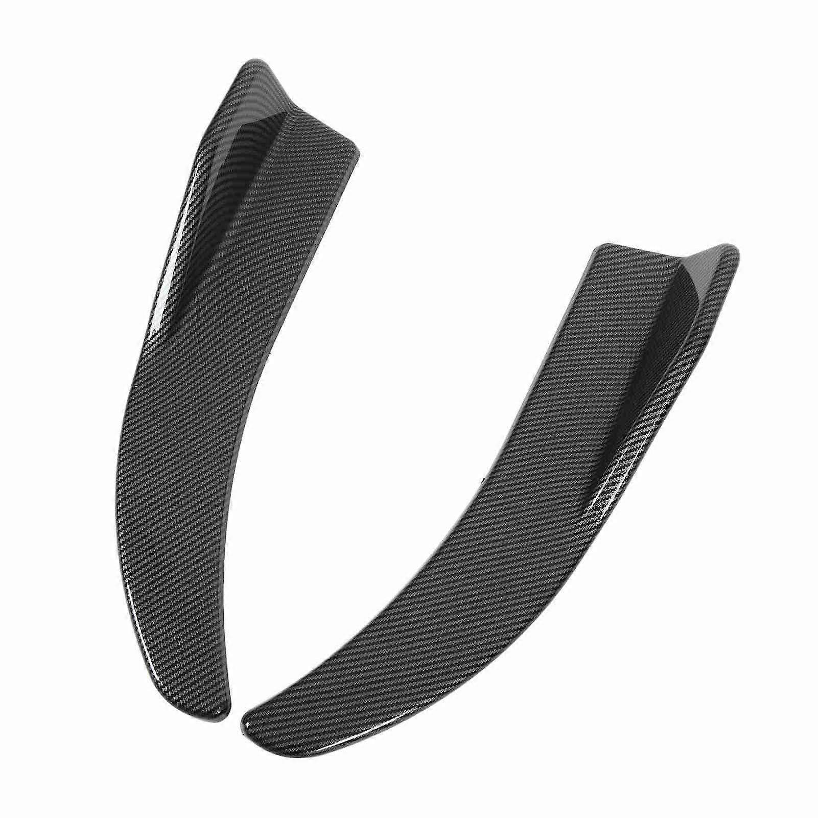 2Pcs Rear Trunk Spoiler 41.5cm Reduce Wind Resistance Trunk Wing Spoiler Universal for Automobiles Carbon Fiber Style 