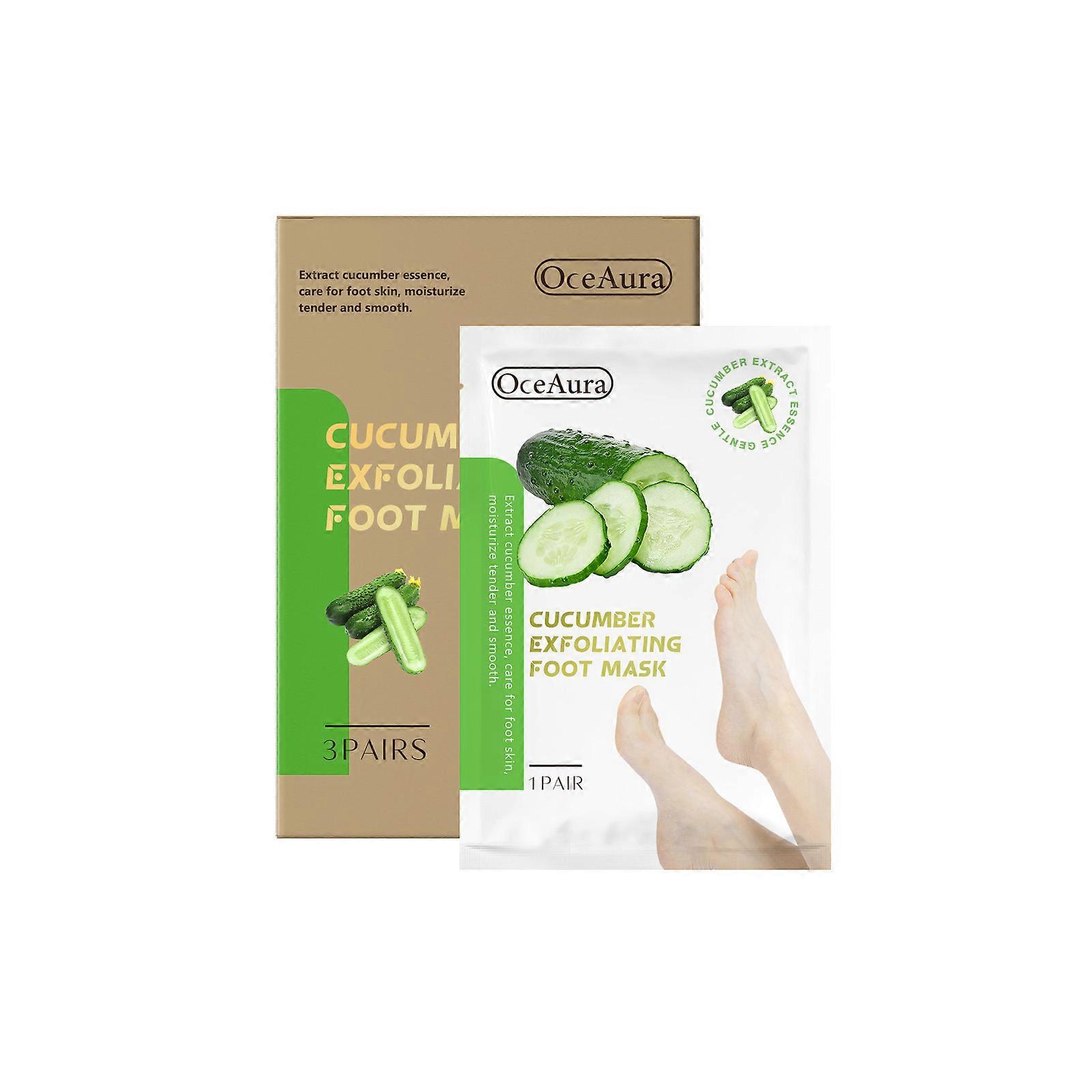 Oceaura Cucumber Exfoliating Foot Mask Moisturizes