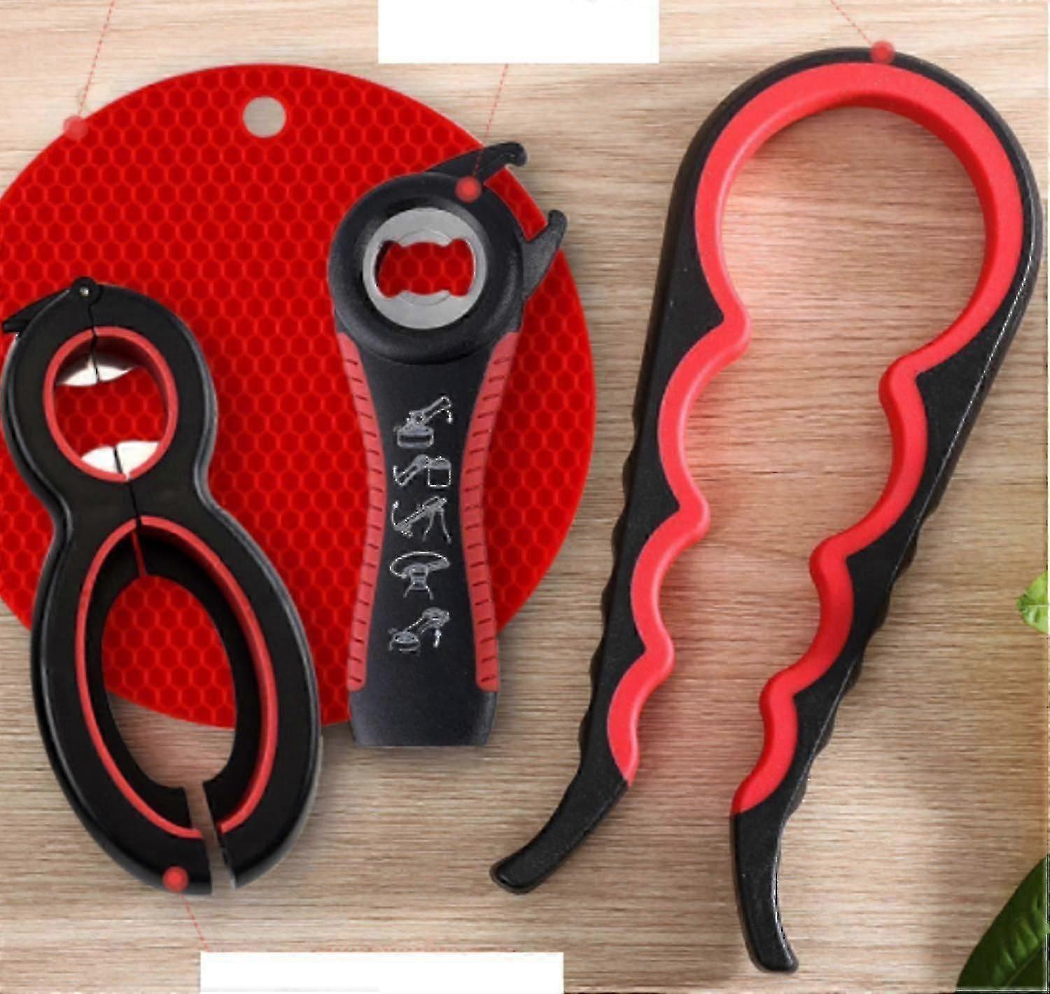 Jar Opener - Prime Set for Seniors with Arthritis, Multi-Function Grip Tools