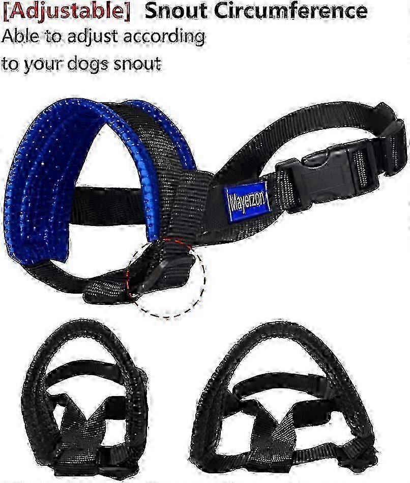Adjustable Soft Muzzle for Small UK Dogs, Anti-Bite and Chew-Resistant Safety
