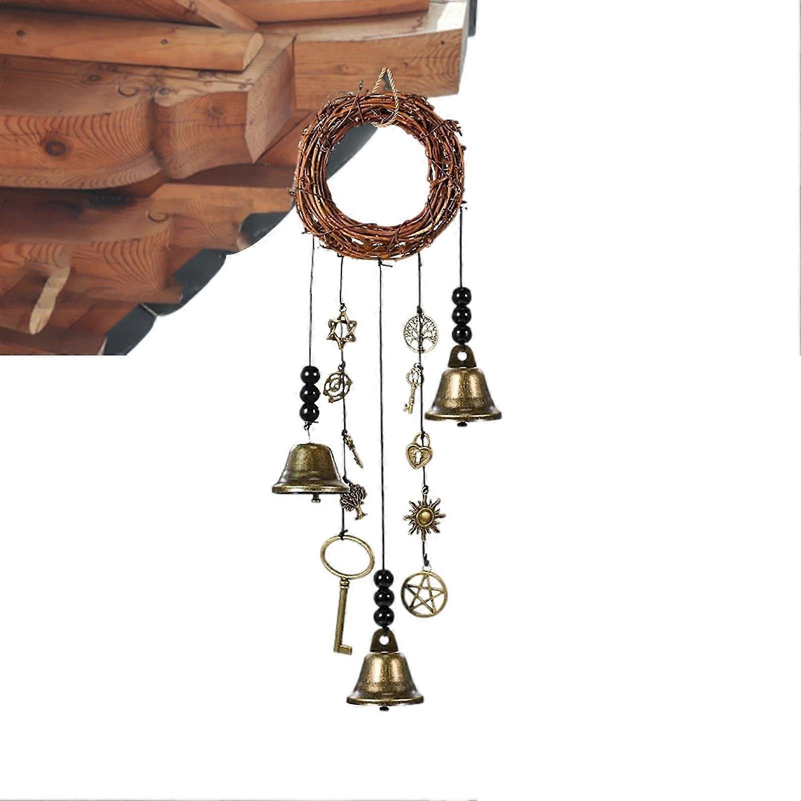 Witch Bells Wind Chimes Decorative Wind Chime Scary Witch Bells Wind Chime Unique Witch Bell Chime Charming Witch Chime