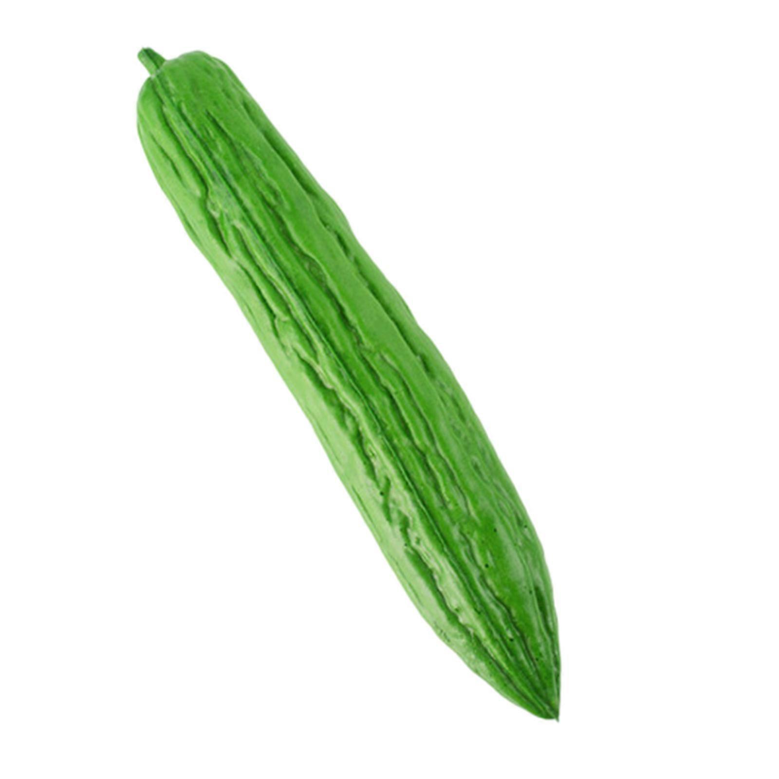 Simulation Banana Cucumber Bitter Gourd Realistic Fruit Vegetable Decoration for Home Decoration, Display, Photoshoot Multicolor