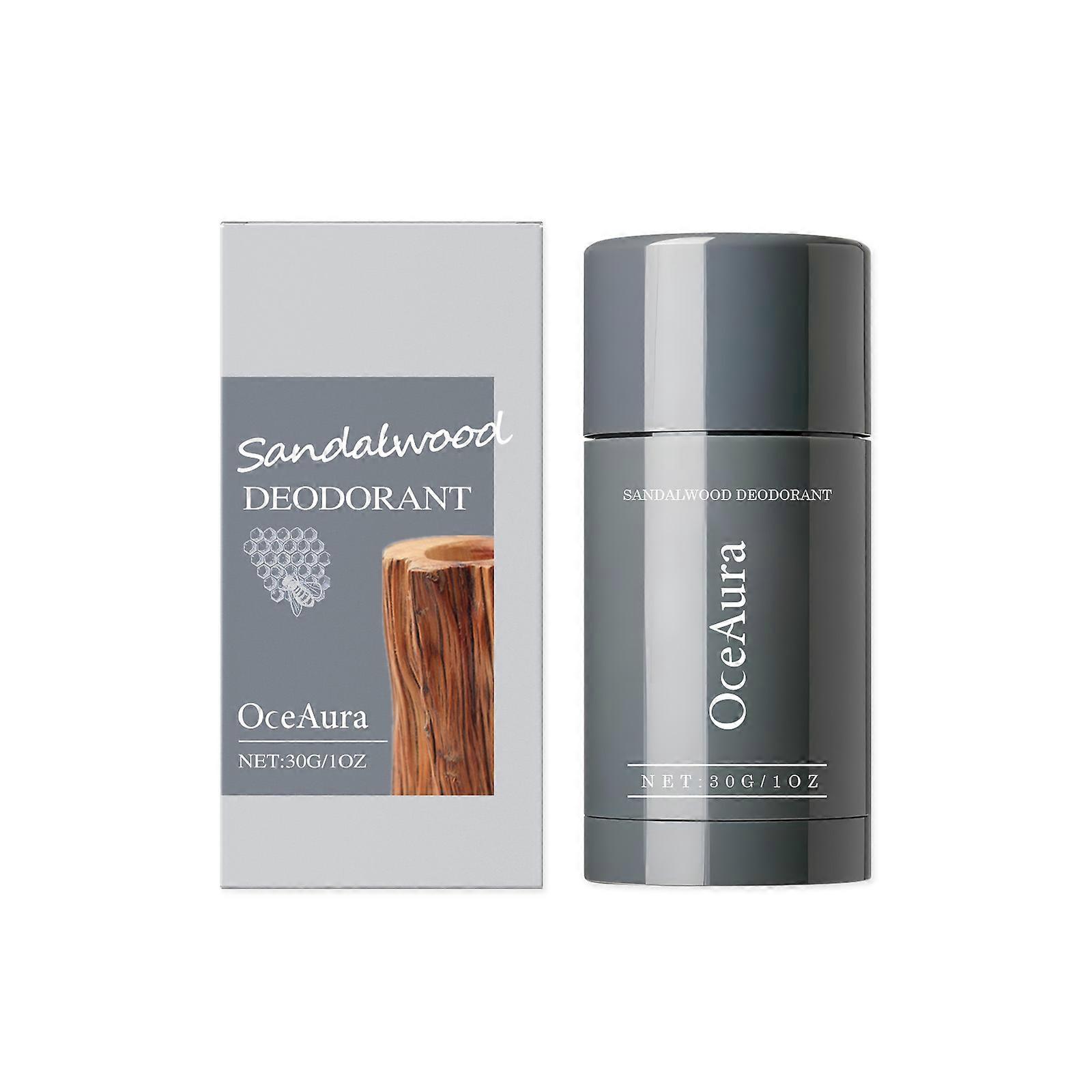 OceAura Sandalwood Deodorant Bar, Gentle Cleansing, Refreshing, Refreshing And Deodorizing Portable Daily Care