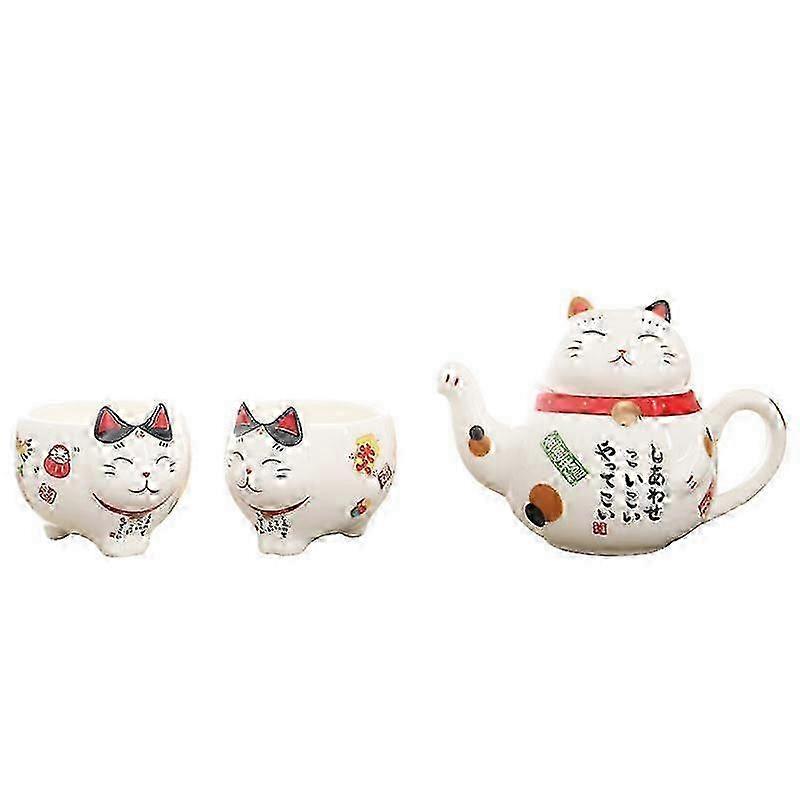 Ceramic Tea Set for Lucky Cat