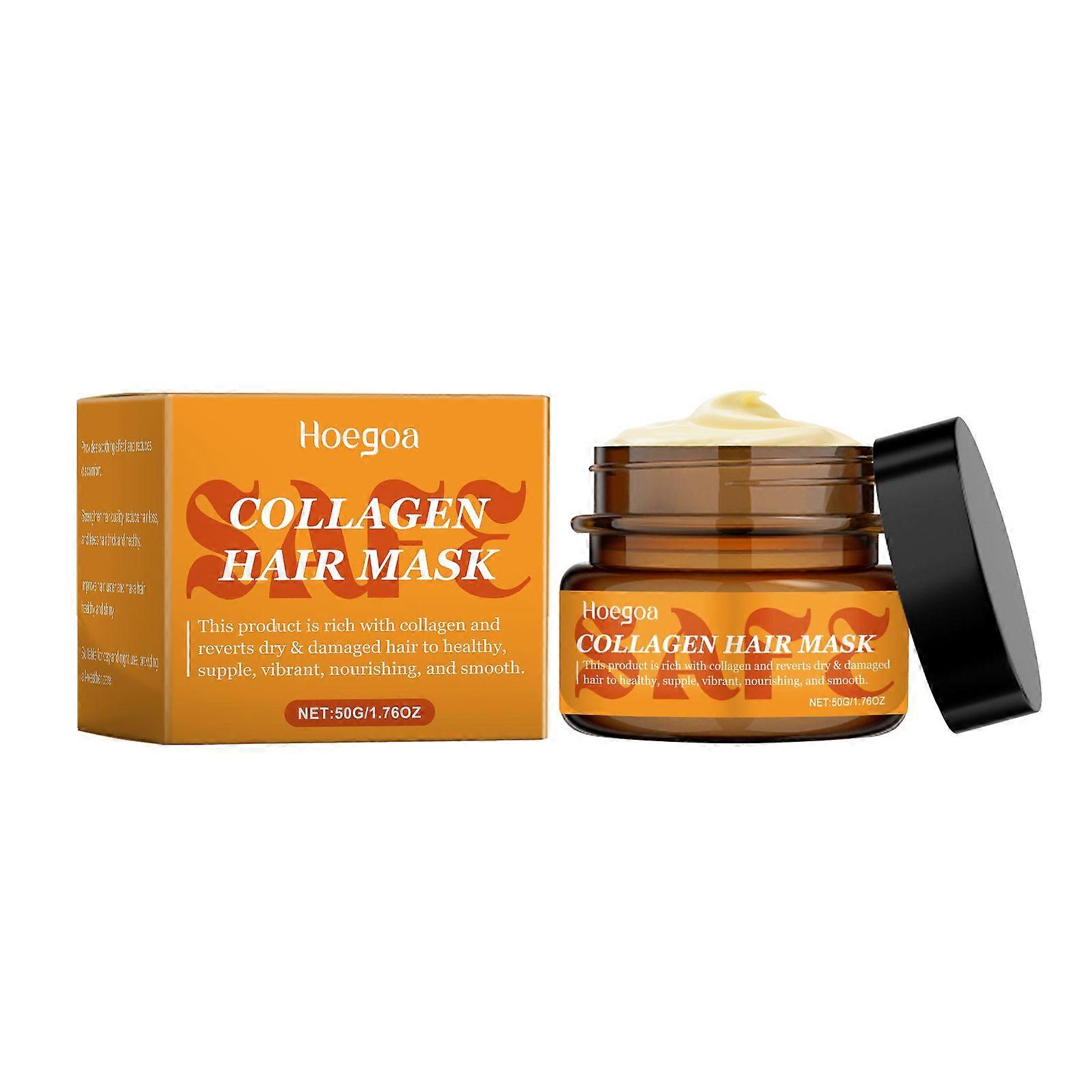 Hoegoa Moisturizing And Repairing Hair Mask Nourishes And Repairs Hair Texture, Making It Smooth And Lustrous, And Relieves Frizz And Tangles. It Is A