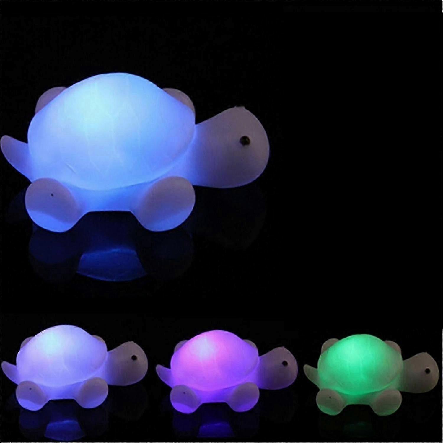 3pc Turtle Colorful Night Lightcordless Lamp