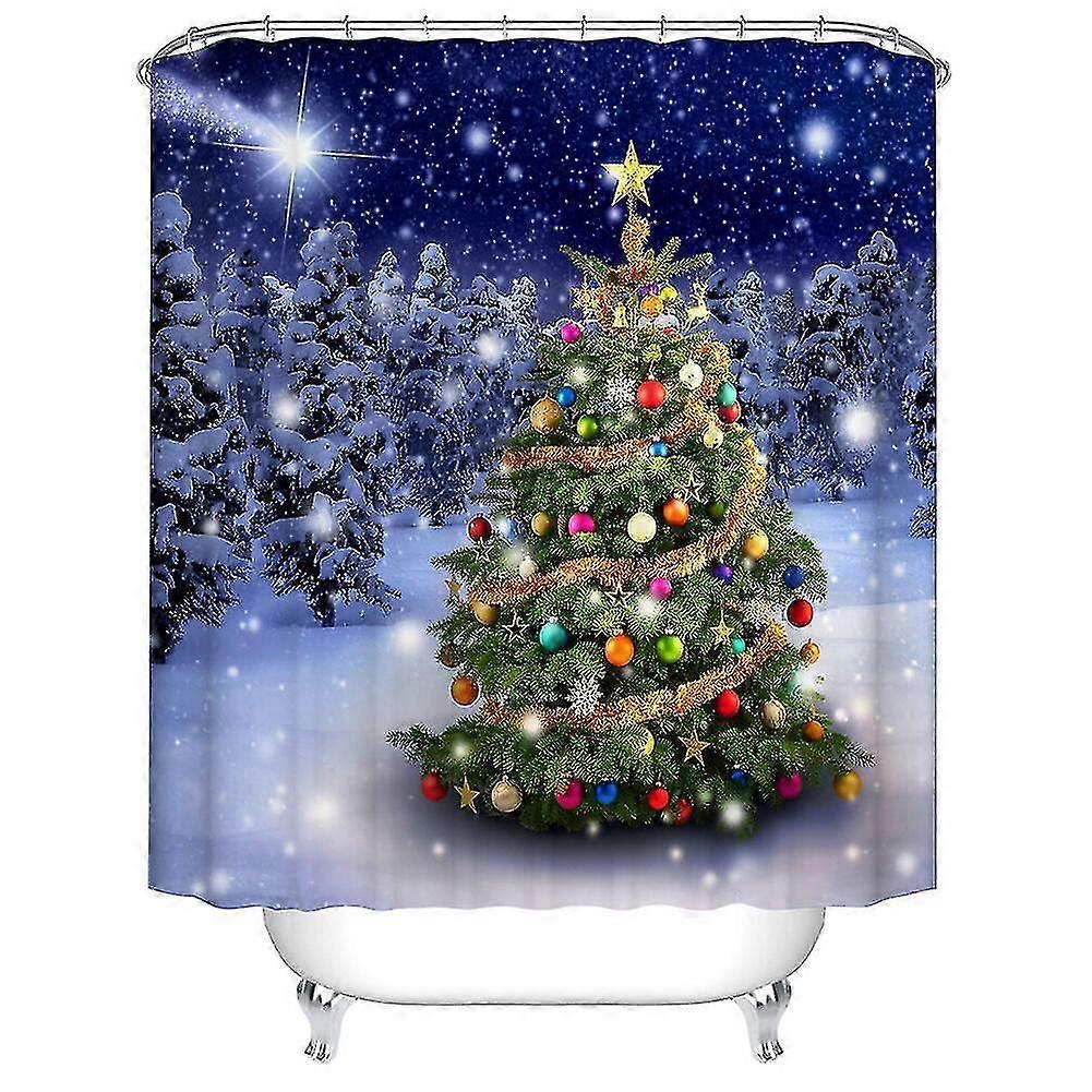 Rideau de douche lavable de Noël