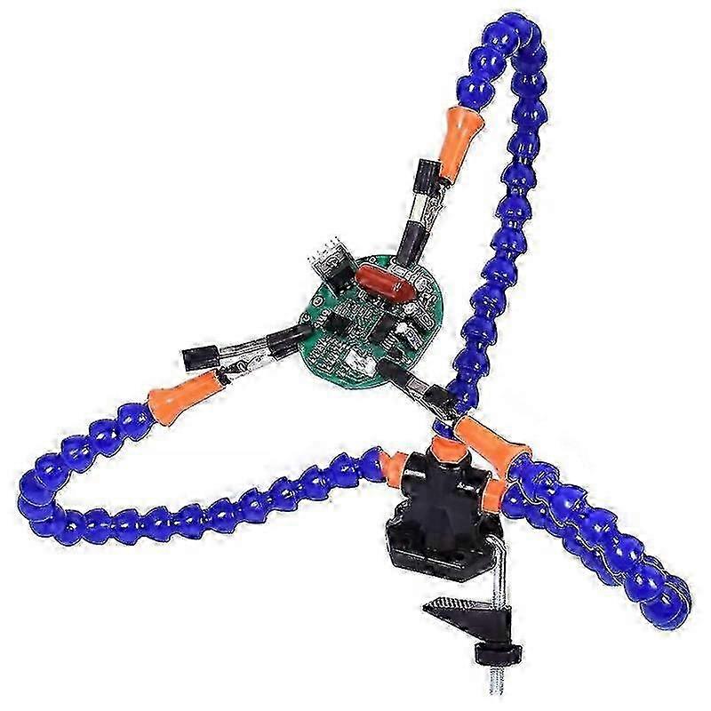 Bench Vise Workbench with 3 Flexible Arms Soldering Iron Stand - PCB Soldering Solution