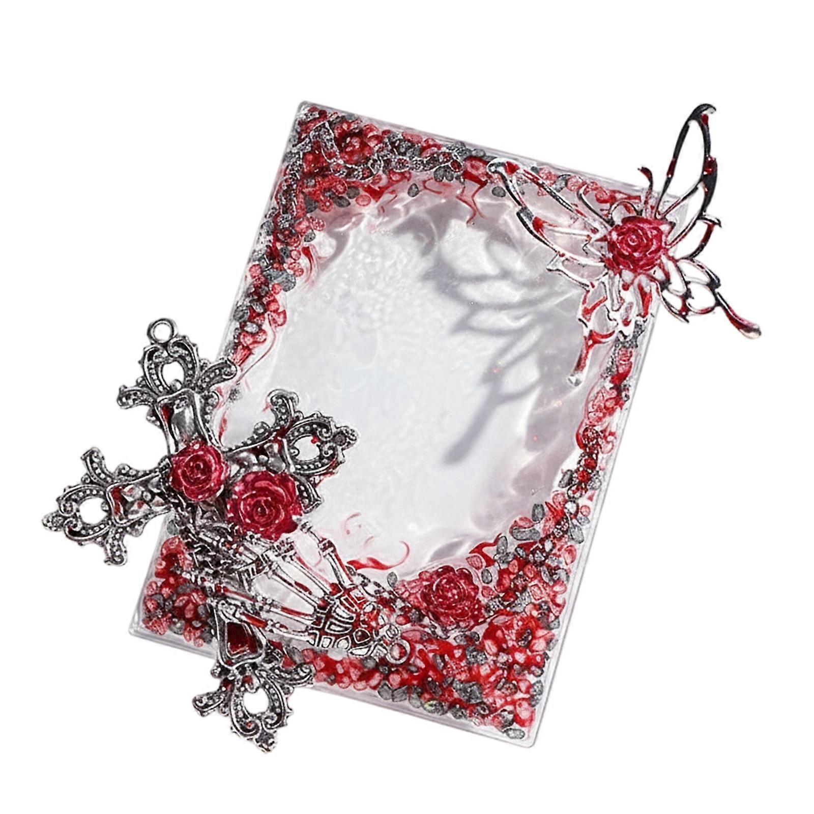 Modern Gothic Plastic Card Protector Case Cover Ensures Secure Storage Design For Standard Size Collectible Cards Multicolor