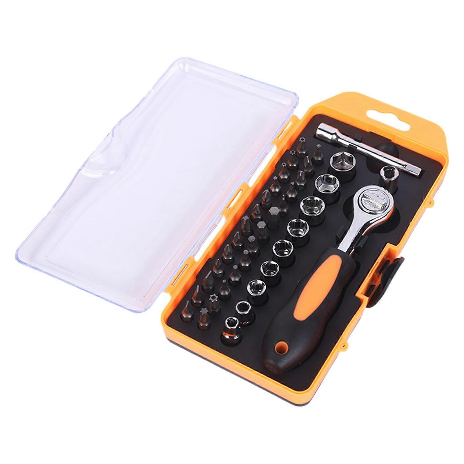 3 Corner Modifiable Handle Screwdriver Tool Set Magnetic Tip Against Oxidation Coating Professional Use Multicolor