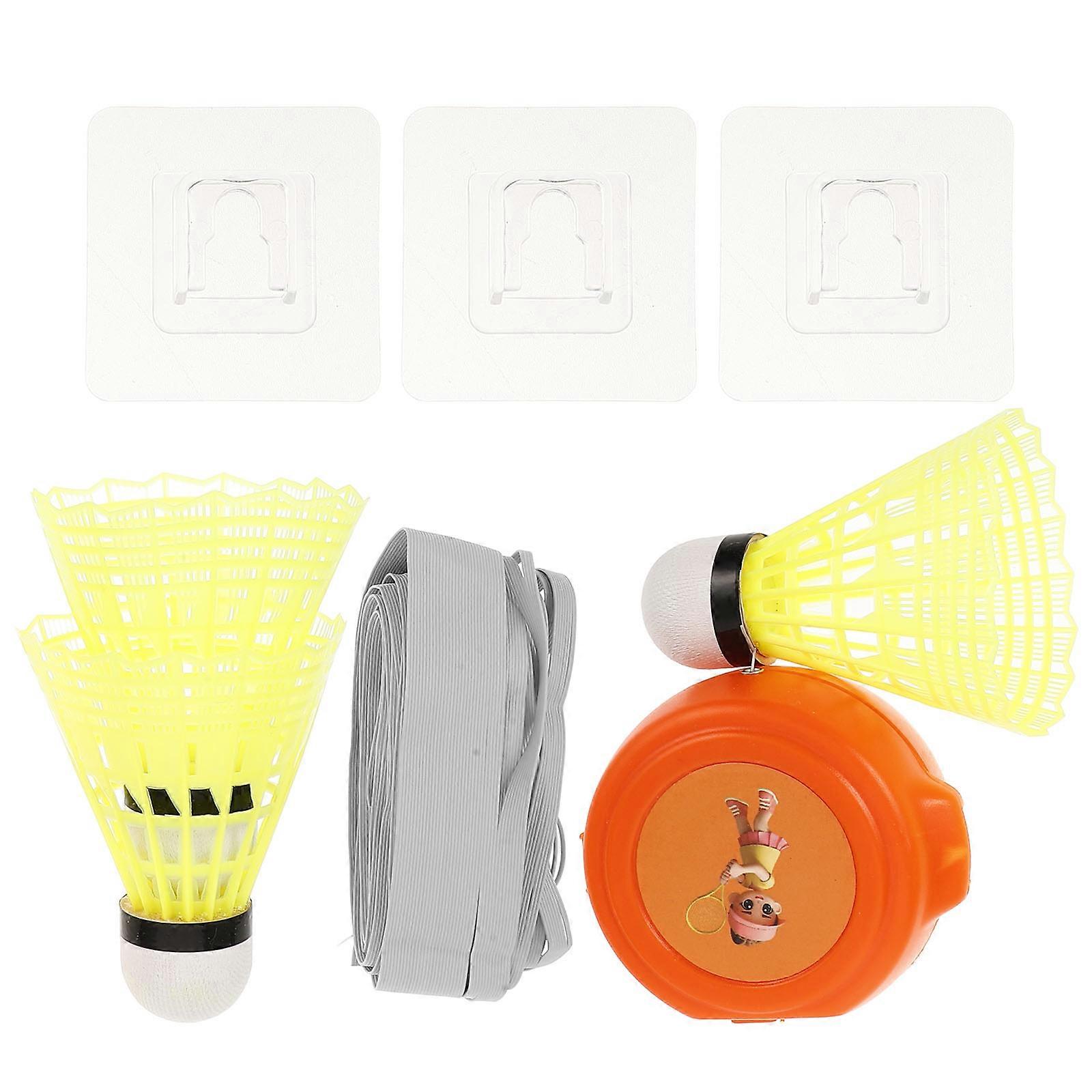 Badminton Training Set Solo Player Badminton Trainer Indoor Practice Elastic And Rotating 1 Set