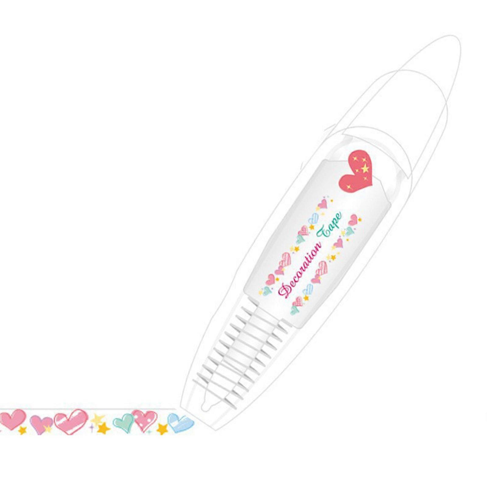 Lace Correction Tape Retractable Cartoon Print Correction Tape for Scrapbooking Notebook Journal Photo Album Card Making Multicolor