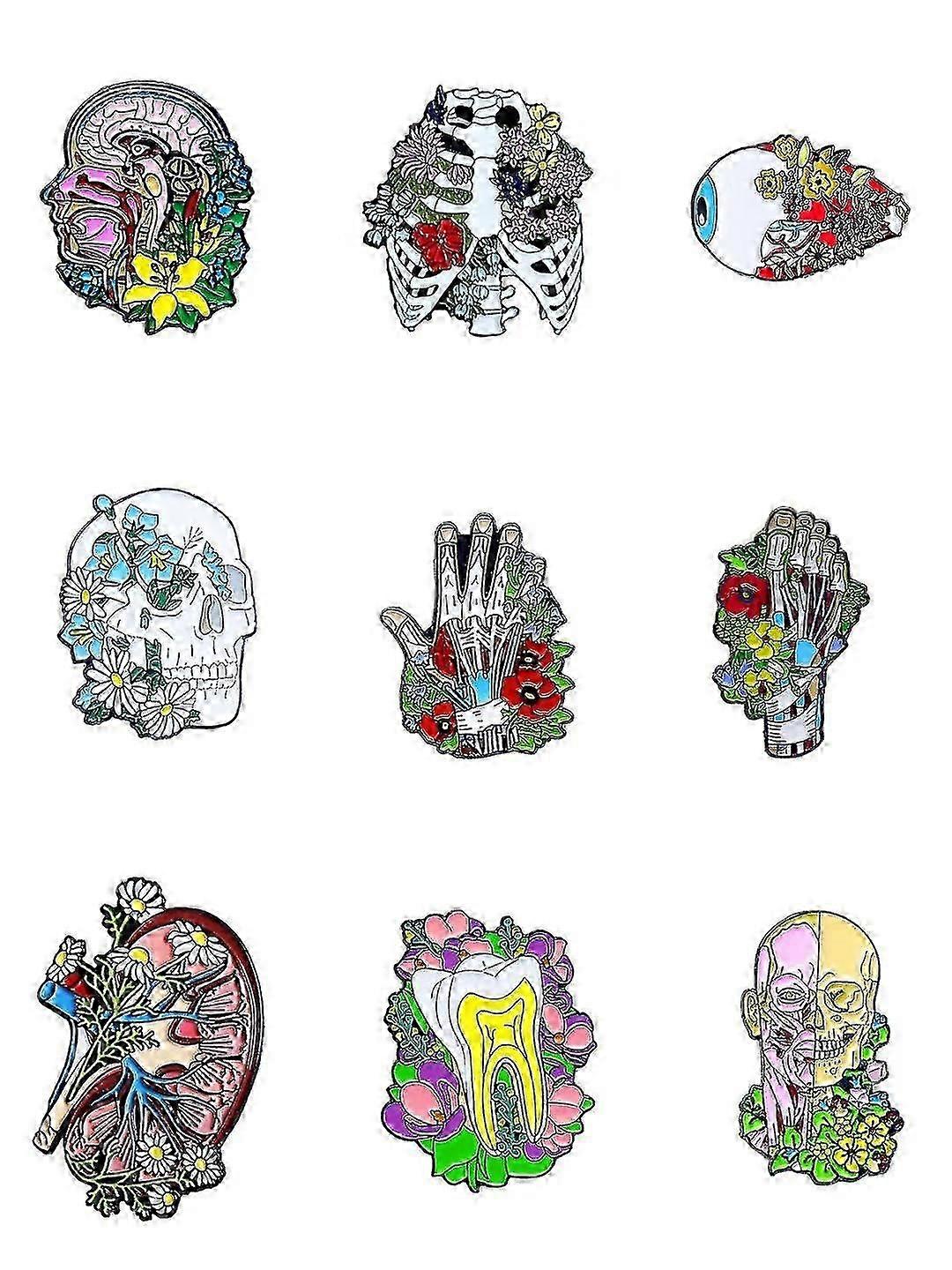 9pack Halloween El Pin de Solapa Médico Humano bd