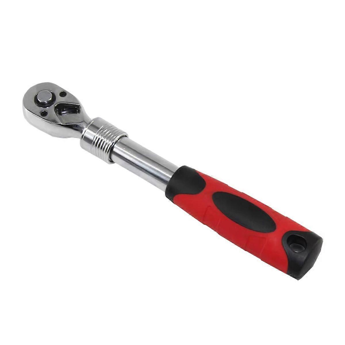 1/4 Inch Drive 180 Degree Flexible Head 72 Teeth Ratchet Spanner Reversible and Extendable From 17 t
