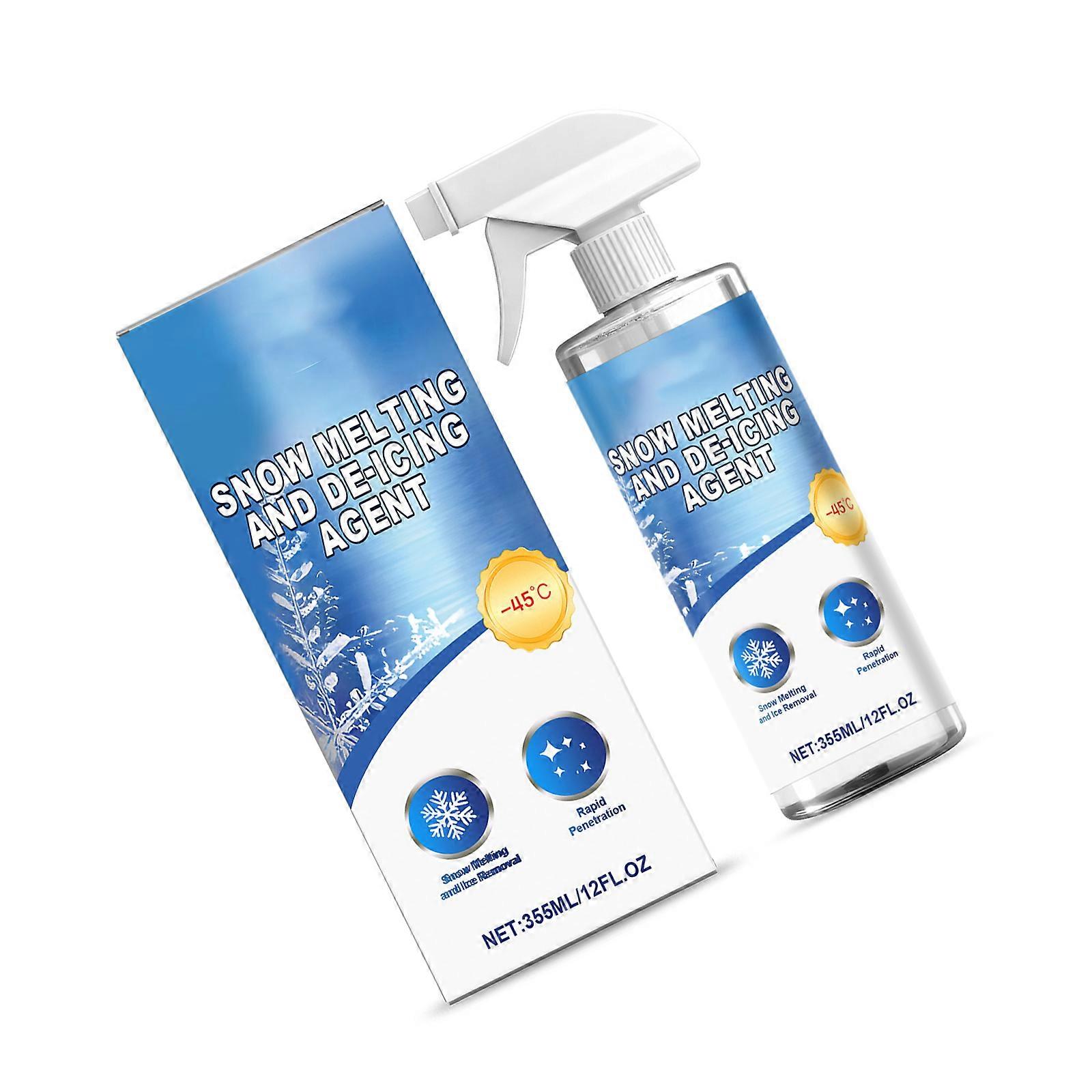 355ml Multiple Surfaces Deicer Sprayed For Cars Effective Snow Ice Removal From Windshields Window And Exterior Home Surfaces Multicolor