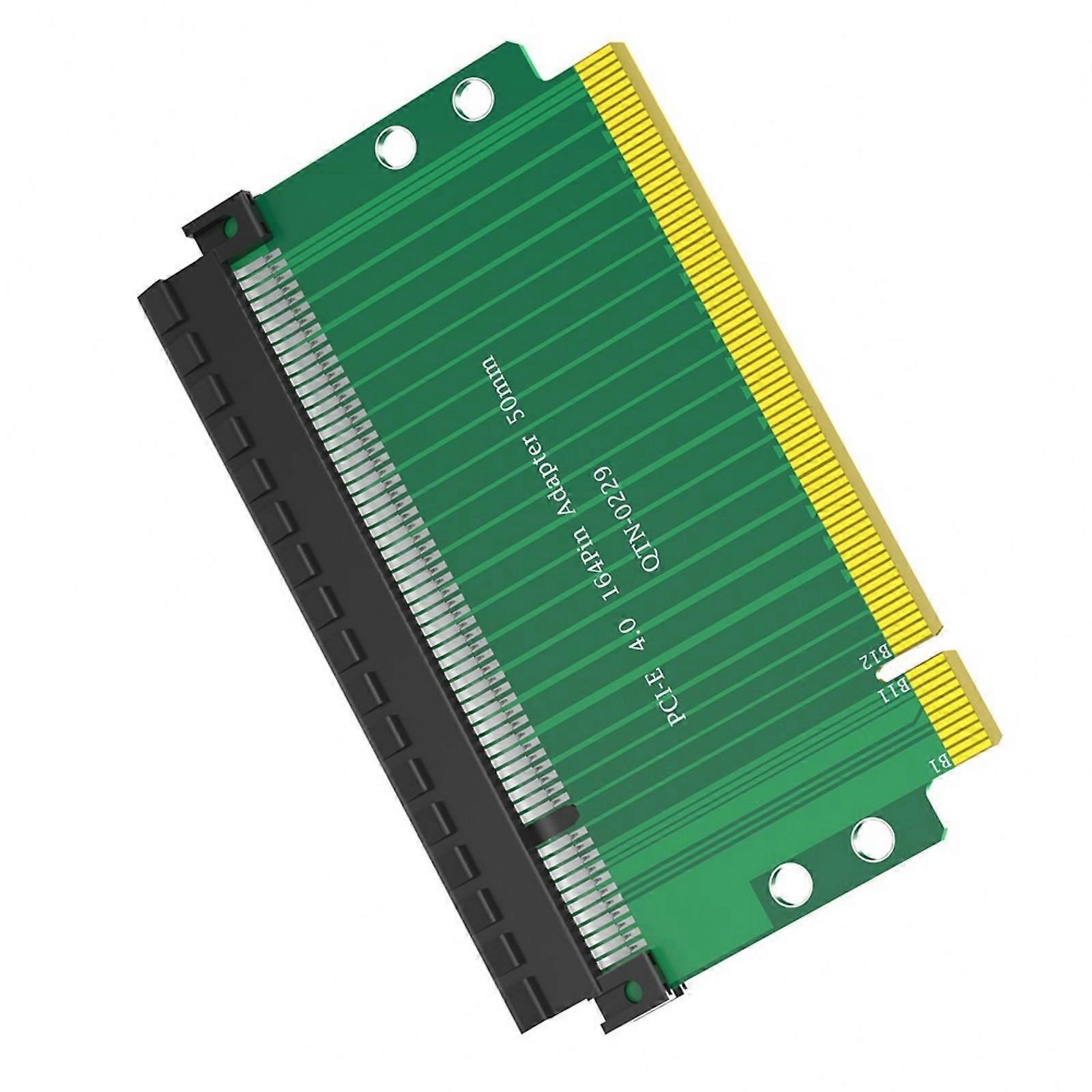 Efficient PCIE4.0 16X 164Pin 180 Degree Adapter Card Fast Speed Connection for Computer Server Chassis Multicolor