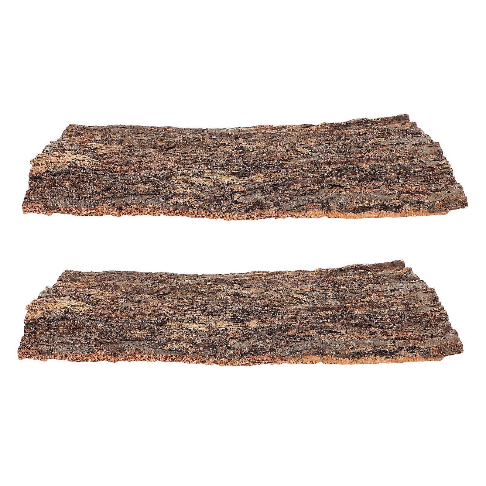 2Pcs Reptile Tree Bark Terrarium Tree Bark Reptile Platform Reptile Bark Platform Terrarium Decor