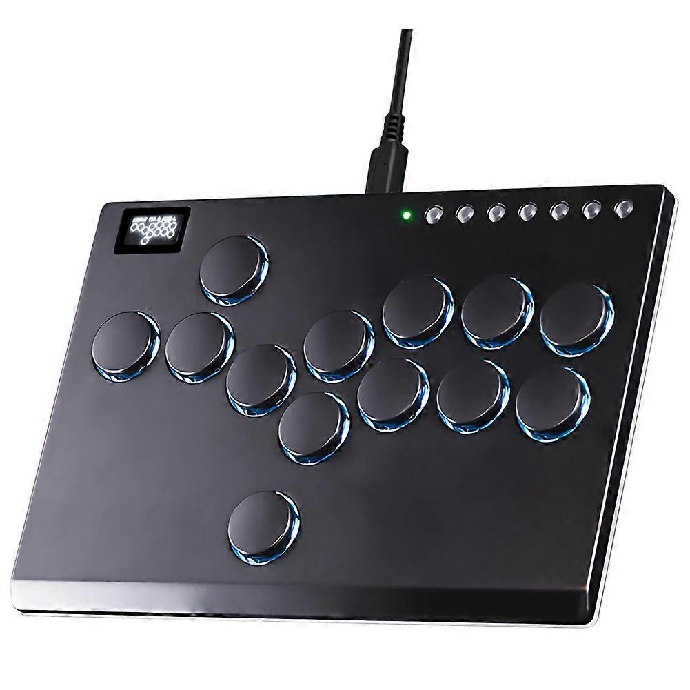 13Keys Arcade Stick All-Button Controller Joystick Controller with Custom RGB Turbo Functions Suppo