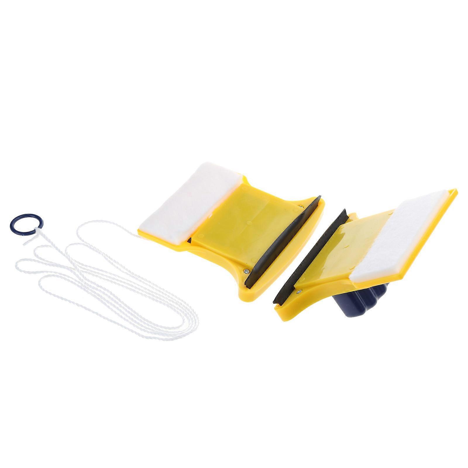 Double Sided Magnetic Window Cleaner Cleaning Brush Wiper Tool Device for Car Window Shower MIrror Cleaning Device Multicolor