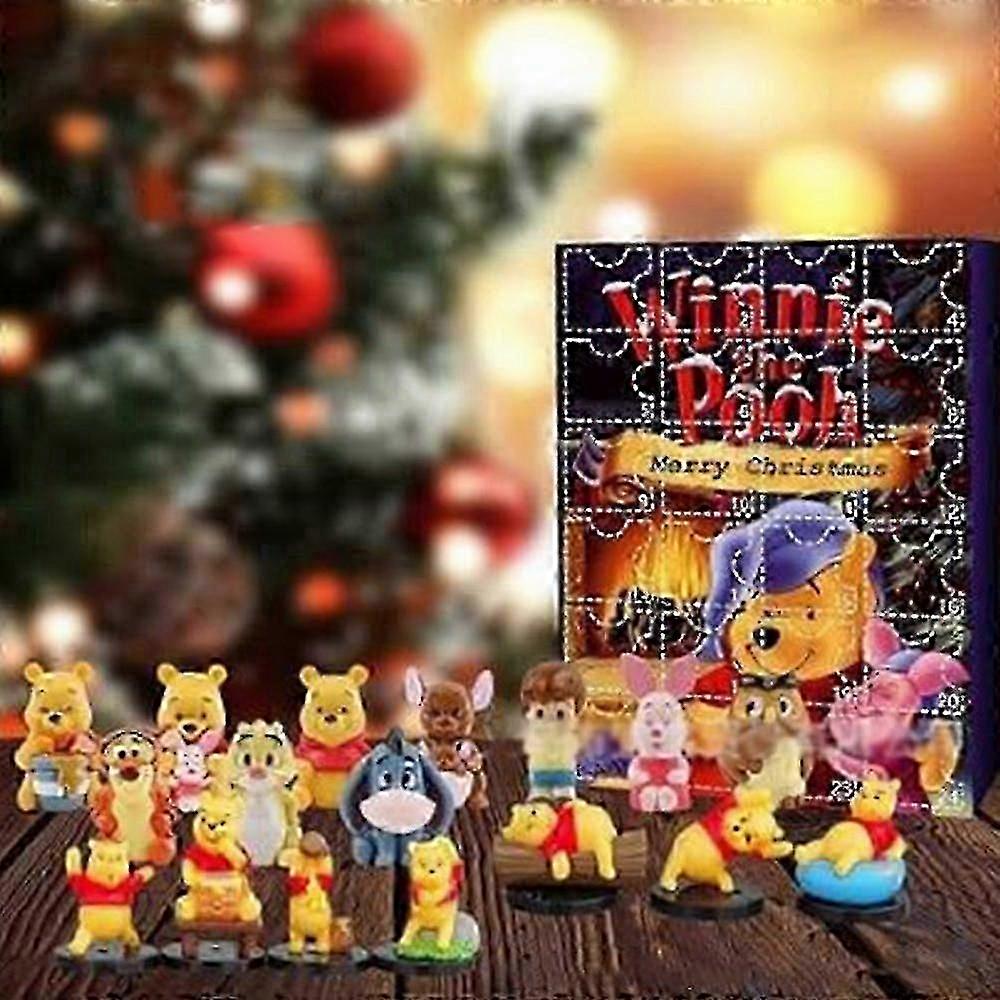 Winnie the Pooh Christmas Advent Calendar with 24 Surprise Figure Dolls for Countdown