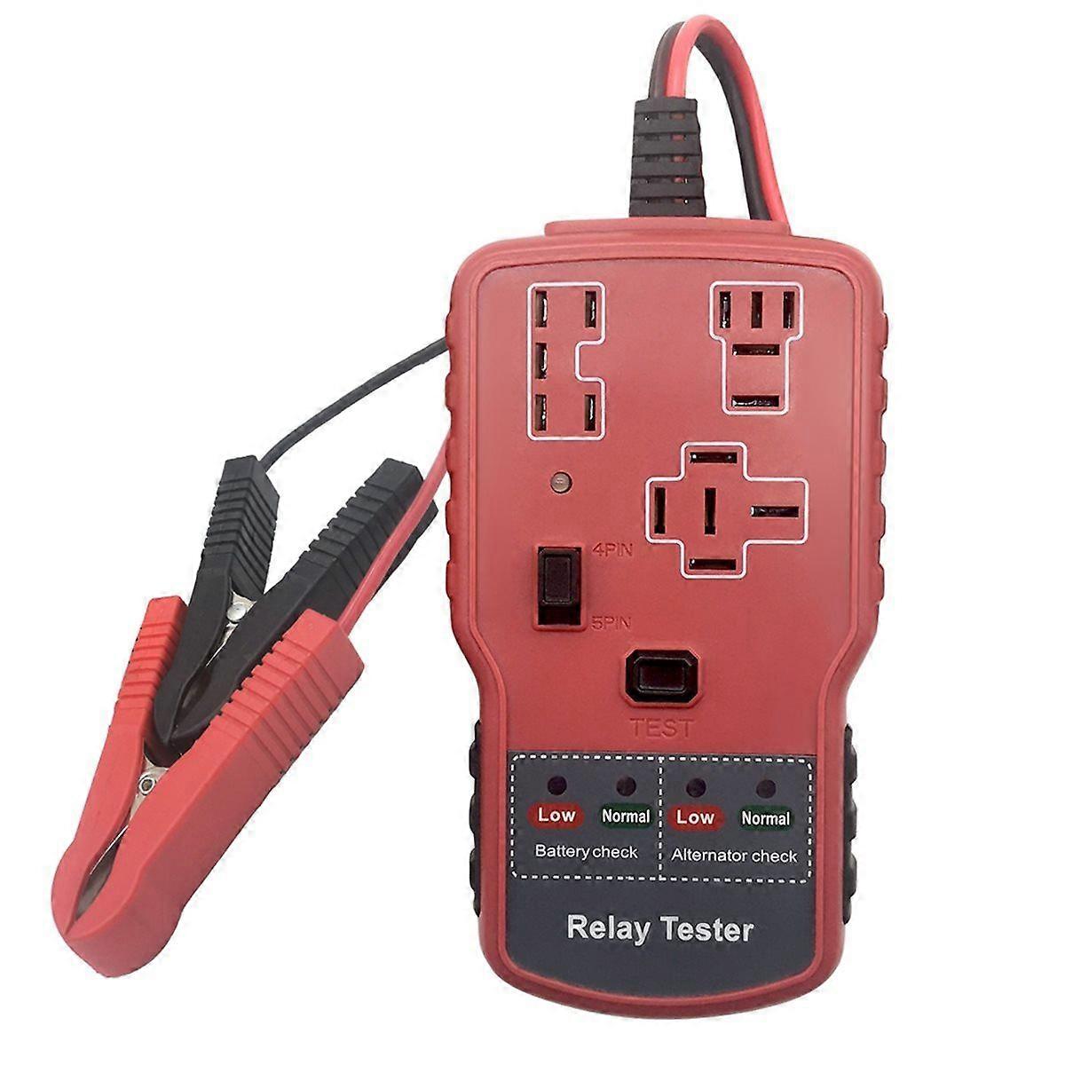 2 in 1 Auto Battery Tester Car Relay Detector Electric Auto Relay Tester Vehicle Battery Fast Check
