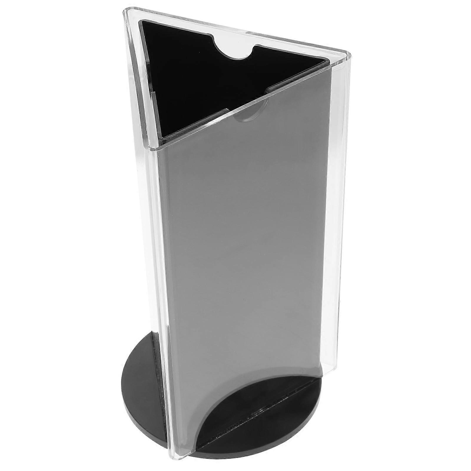 Table Sign Tabletop Note Holder Display Stands Acrylic Shelves Menu Clear Rotary Card Price Tag