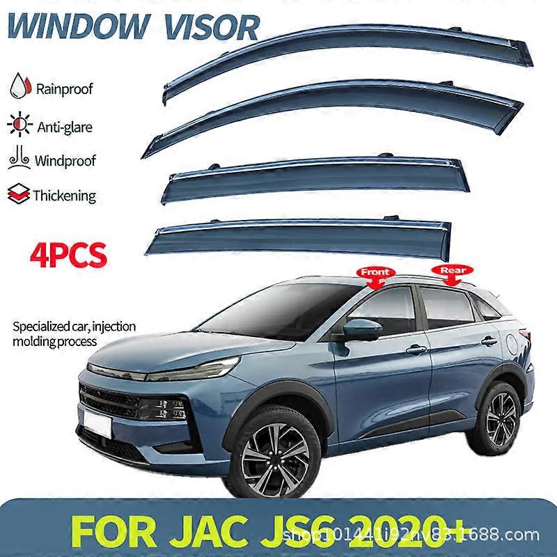Applicable to+ 1 set For JAC JS6 2020 Window Visor Rain Deflector Car Window Rain Guard Sun Visor