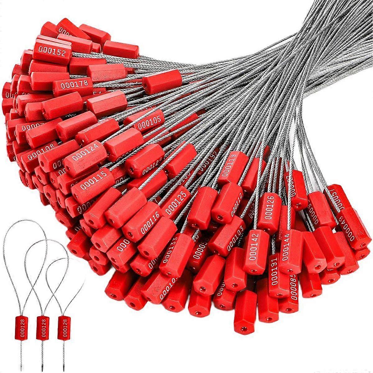 Coloch 200 Pcs Steel Security Cable Seal