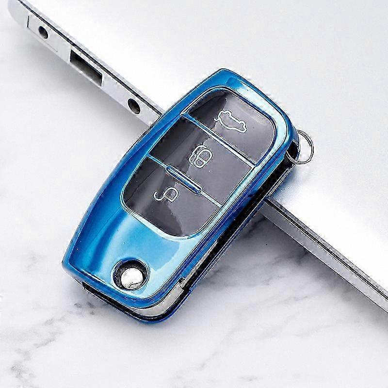 TPU Folding Key Cover for Ford Focus MK2 Fiesta Mondeo Galaxy Falcon Territory Ecosport Keychain Protector Case Bag Shell