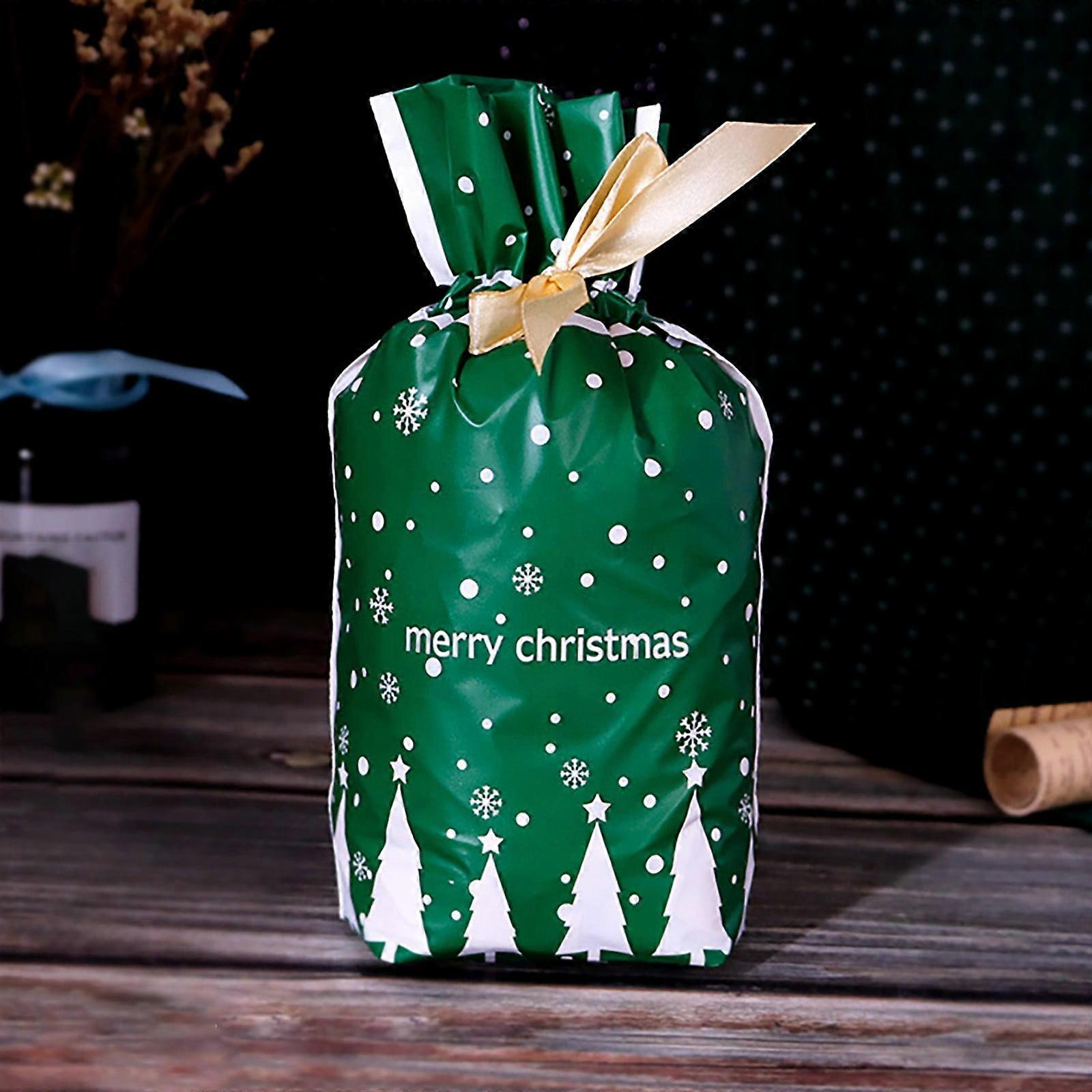 Federra Christmas Gift Party Bags Sacks Reusable Drawstring Wrap Present Storage 5Pcs