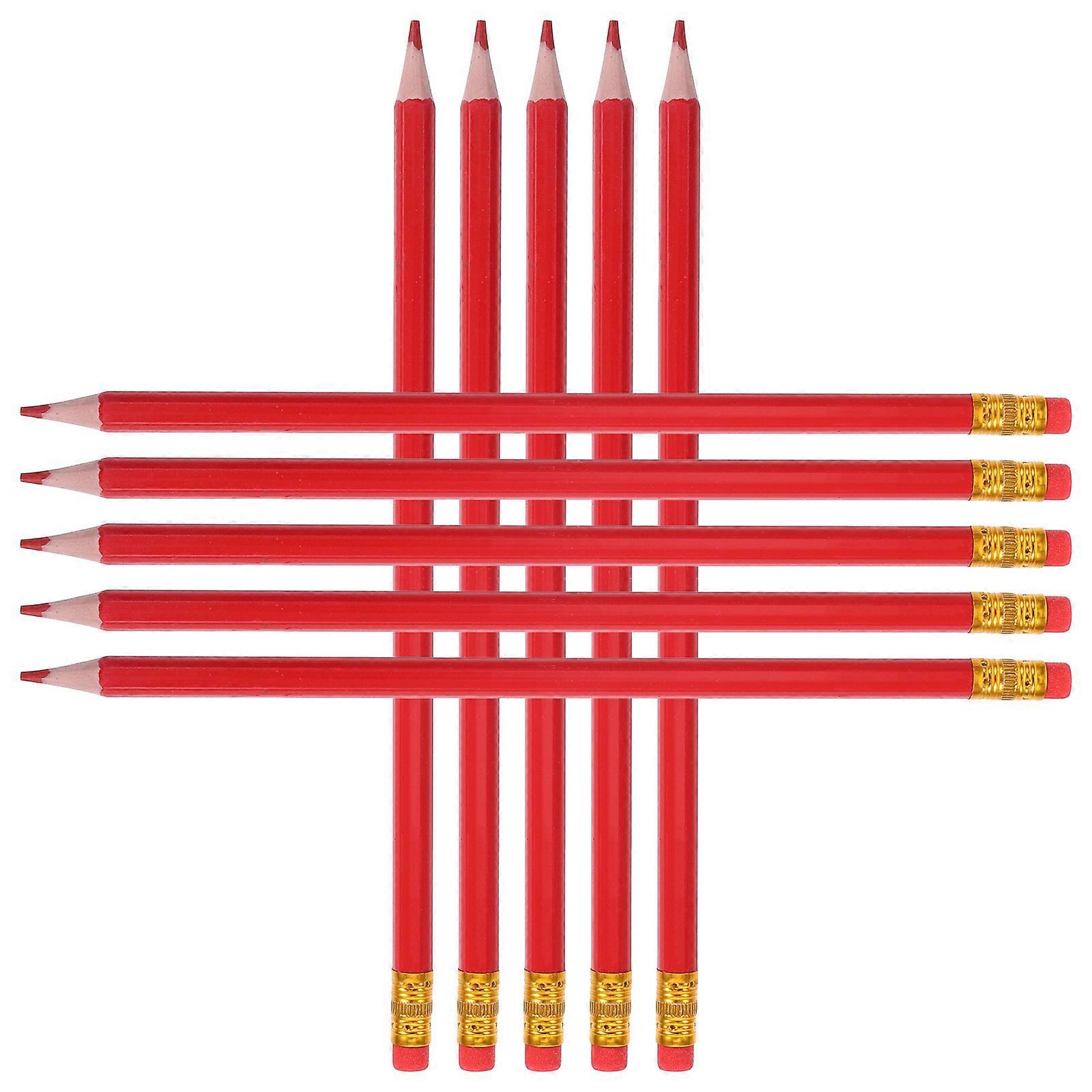 Erasable Colored Pencils for Checking 12Pcs with Erasers Included