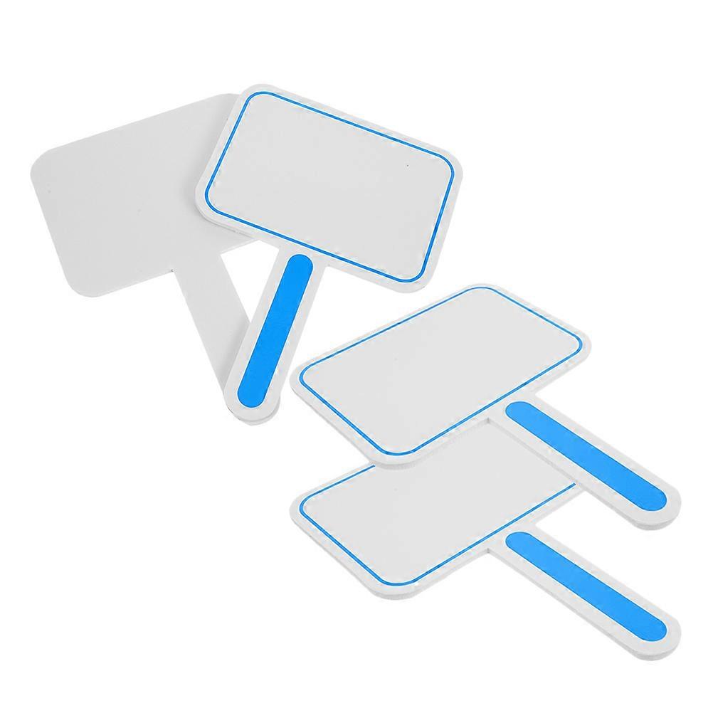 Portable Reusable Handheld Whiteboard Paddle For Scoring And Voting Ideal For Judges And Teachers 4Pcs