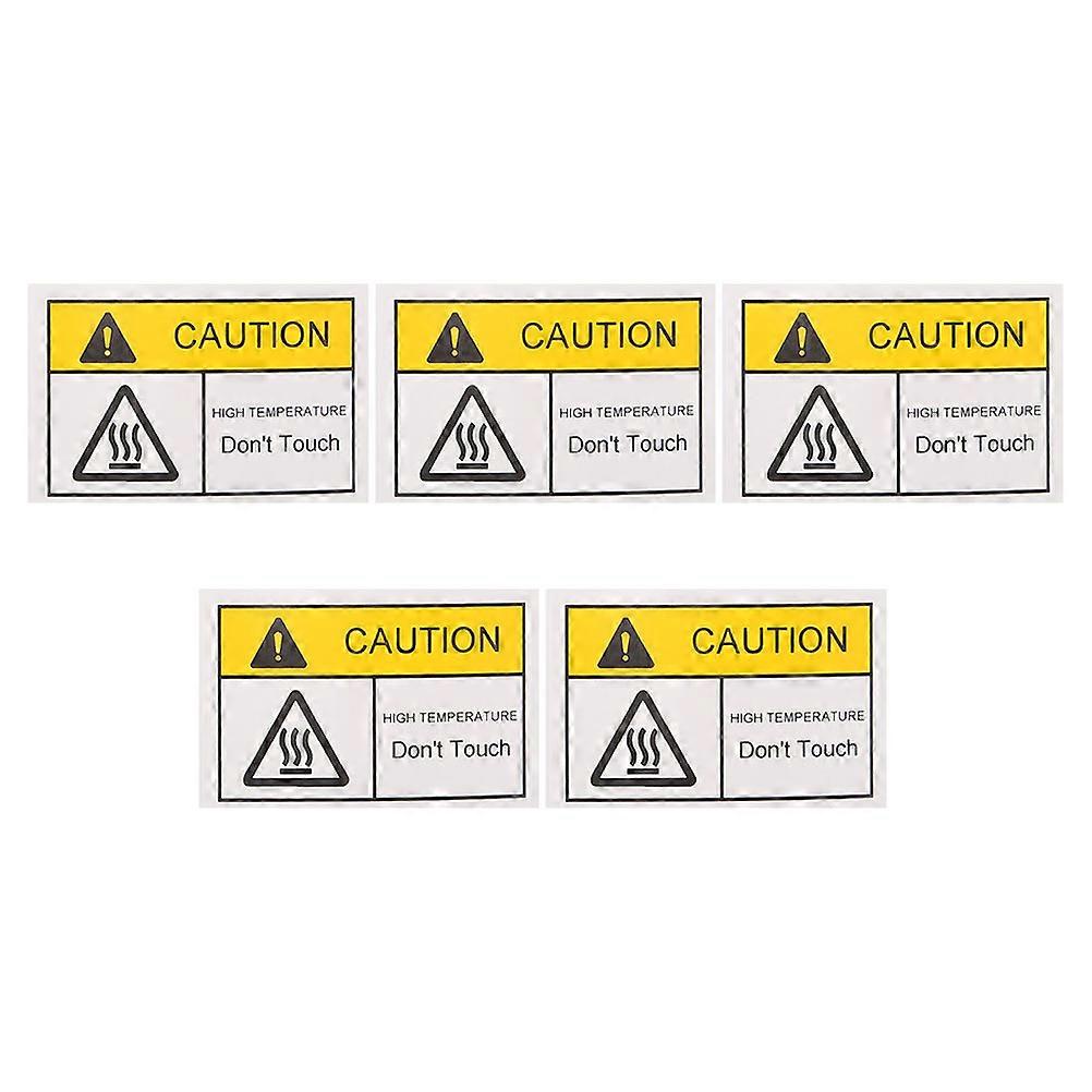 Caution Hot Warning Labels for Mechanical Sheets Adhesive Decals