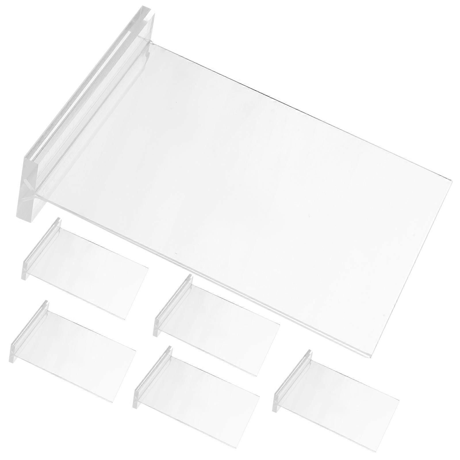 Clear Acrylic Sign Holder for Display 6Pcs Business Card Menu Display Stands