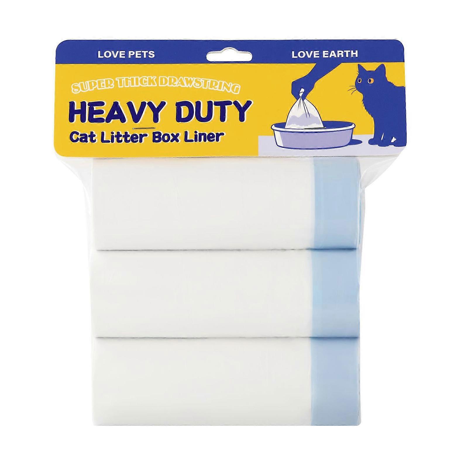 Large Cats Litter Box Liners NonStick Smooth Quick Cleaning Waste Bags with Drawstring Large Durable Poop Bag  XL