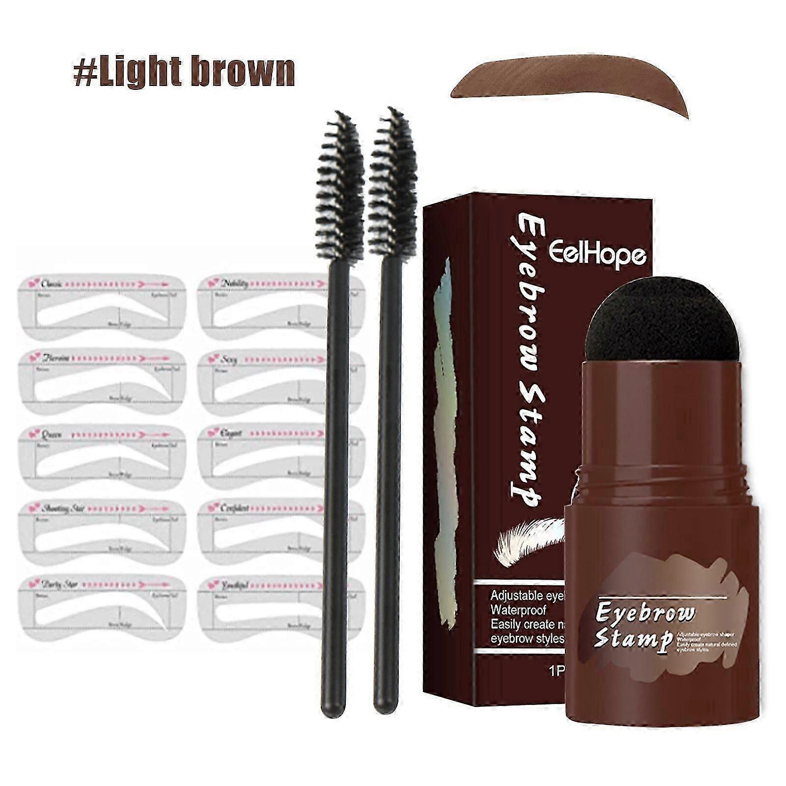 Light Brown Eyebrow Mark Set - Quick, Waterproof Makeup for Natural Contouring & Sparse Hairlines