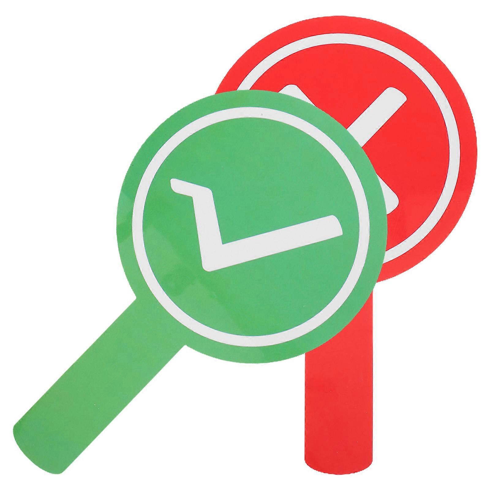 Reusable Classroom Paddles Double Sided Yes No Boards 2Pcs