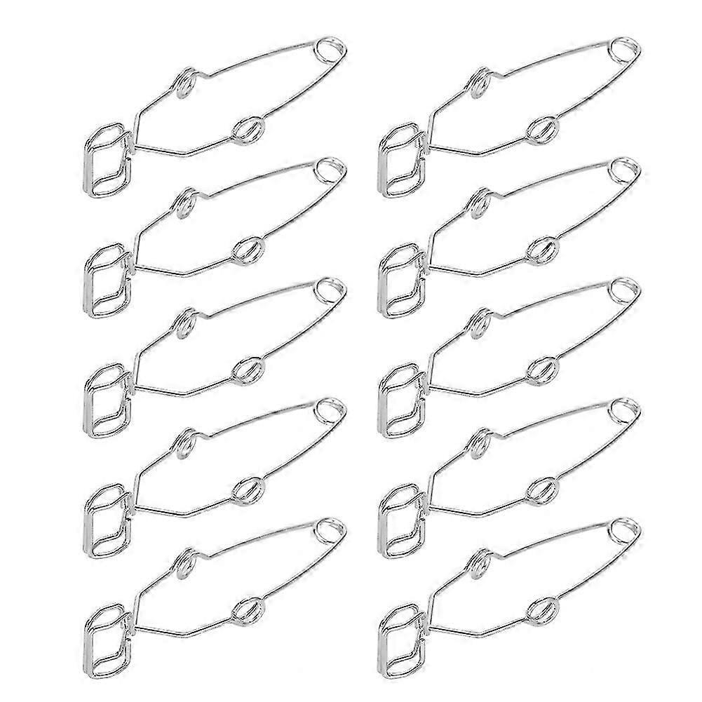 10Pcs Test Tube Clip Clamp Experiment Testing Holder Tool for Laboratory Large Size