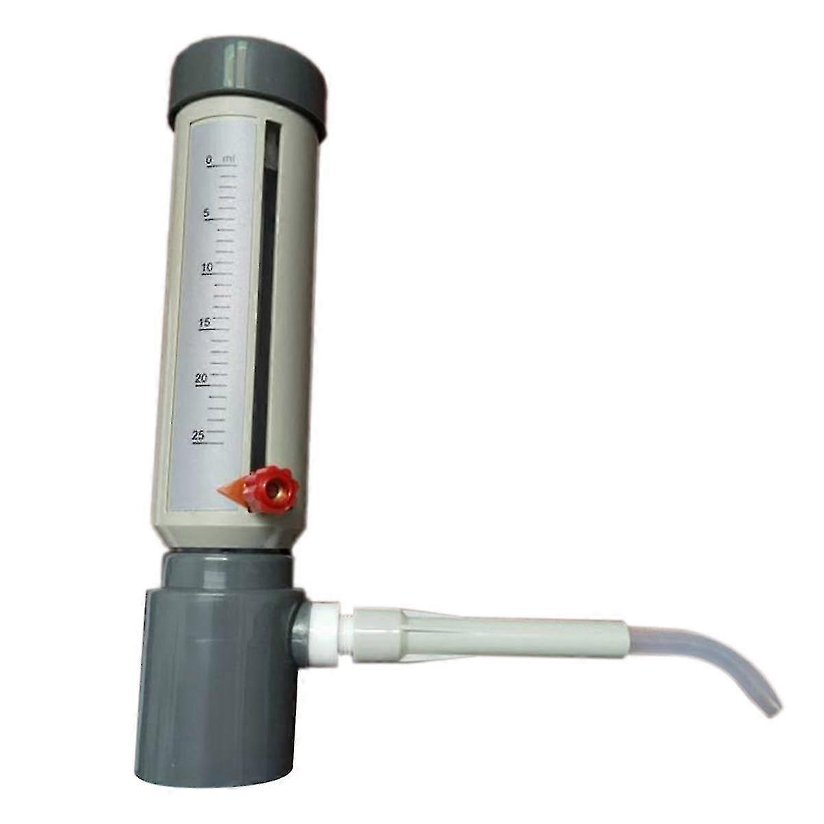 Sleeve-Type Bottle Top Dispenser for Lab, 5-25ml Adjustable Semi-Automatic