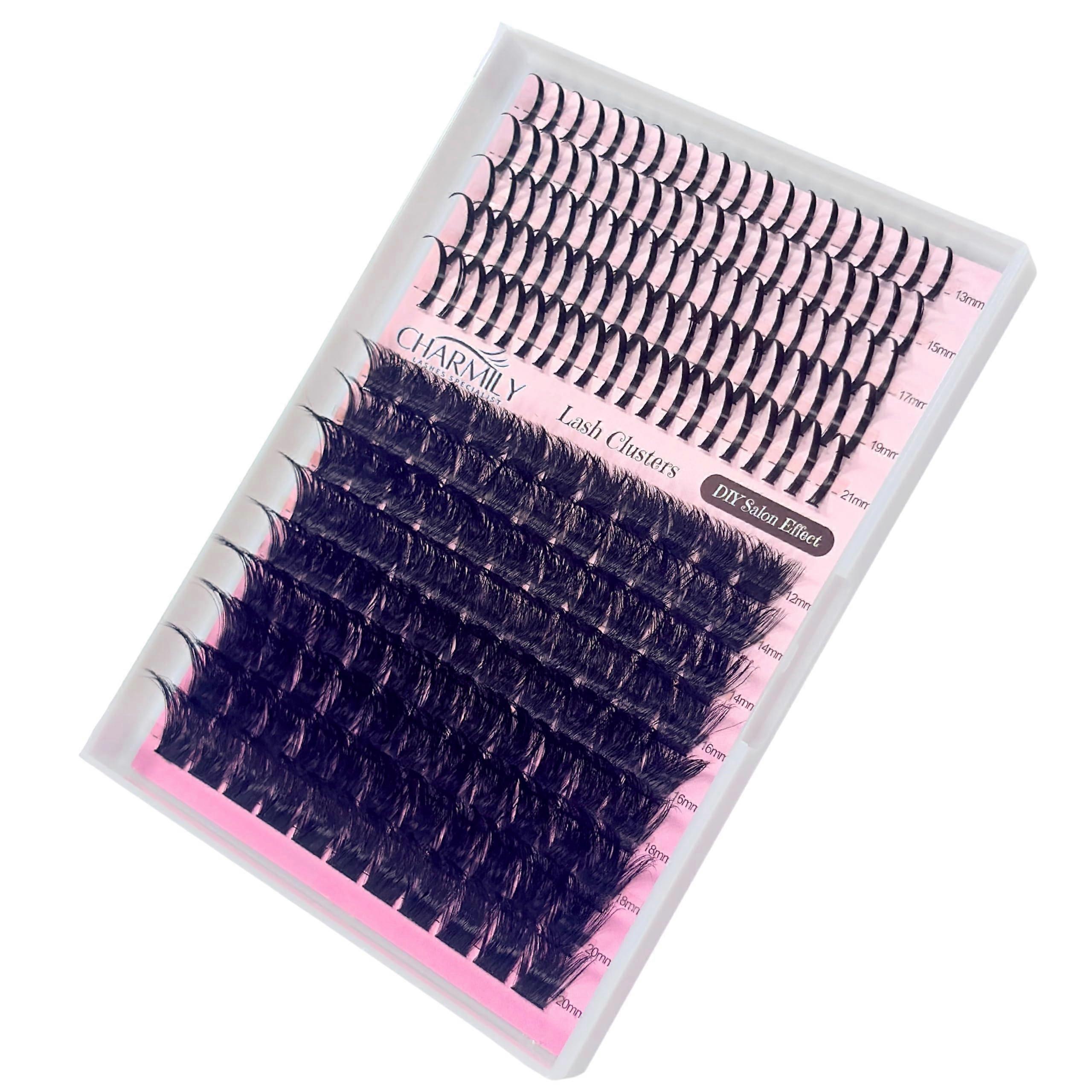 Manga Lash Clusters Kit 12–20mm Wispy Eyelash Extensions for Dramatic Layered Volume Effect