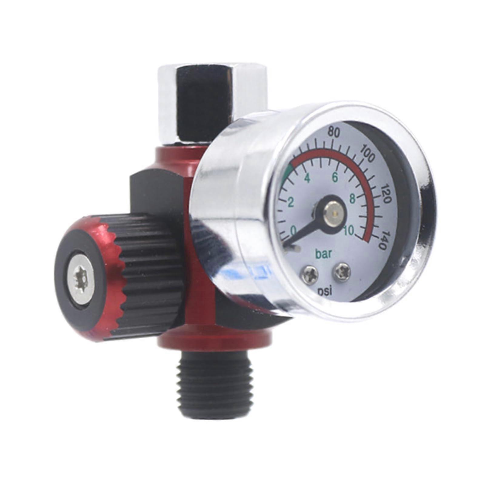 Air Regulator Gauge InLine Oil Water Filter Separator, 0140 PSI Adjustable, Pneumatic Tools