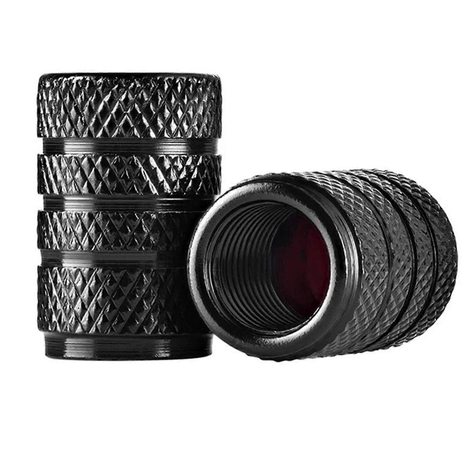 Tire Valve Stem Caps 80Pcs Aluminum Dustproof Universal Fit with Airtight Rubber Seal for Car Bike