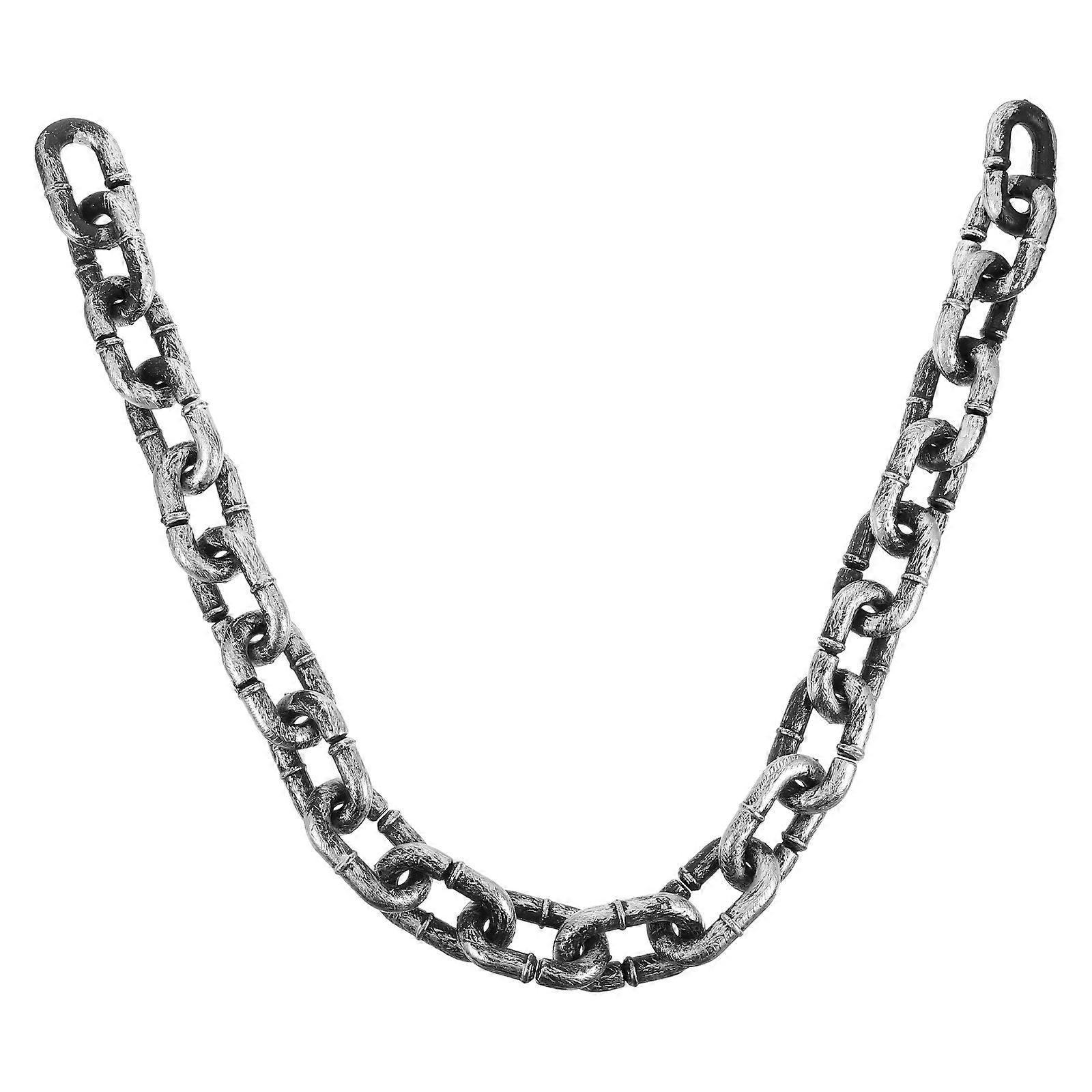 Silver Plastic Chain Halloween Prop for Party Decoration