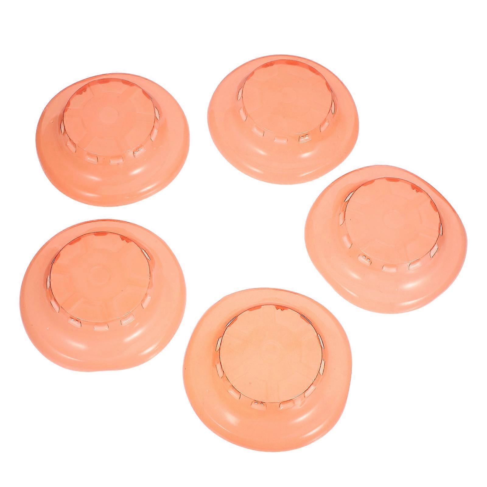 Detector Cap Plastic Protective Cover for Home Use 5Pcs Red