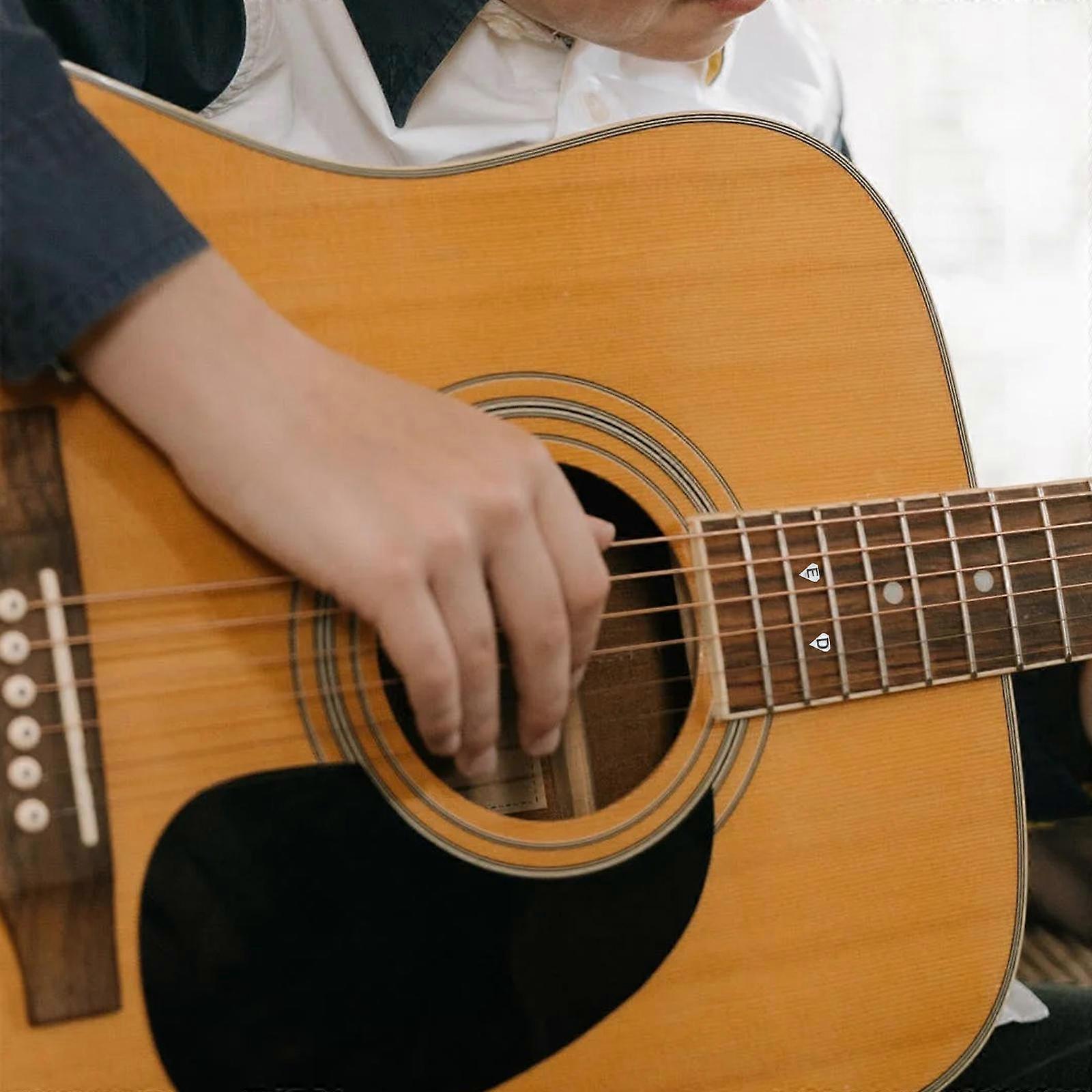 Guitar Scale Stickers Professional Fretboard Note Map Decals for Beginners 2Pcs