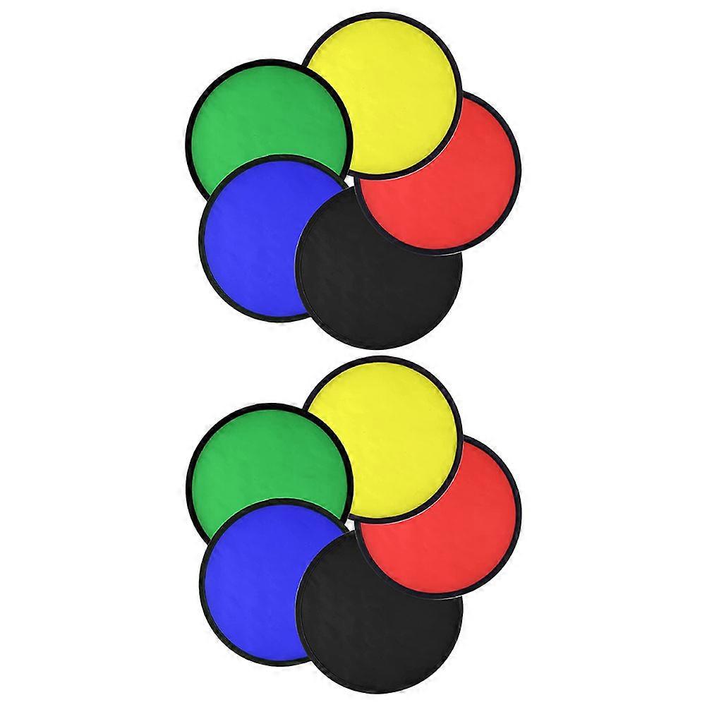 Flying Disc Kids Playthings for Outdoor Activities 10Pcs Folding Set