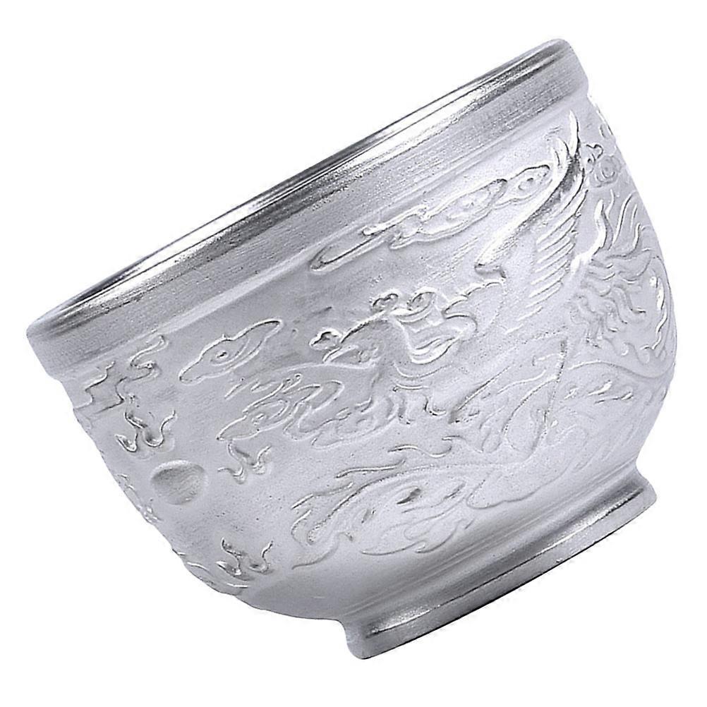 Silver Ceramic Tea Cup for Tea Storage and Serving