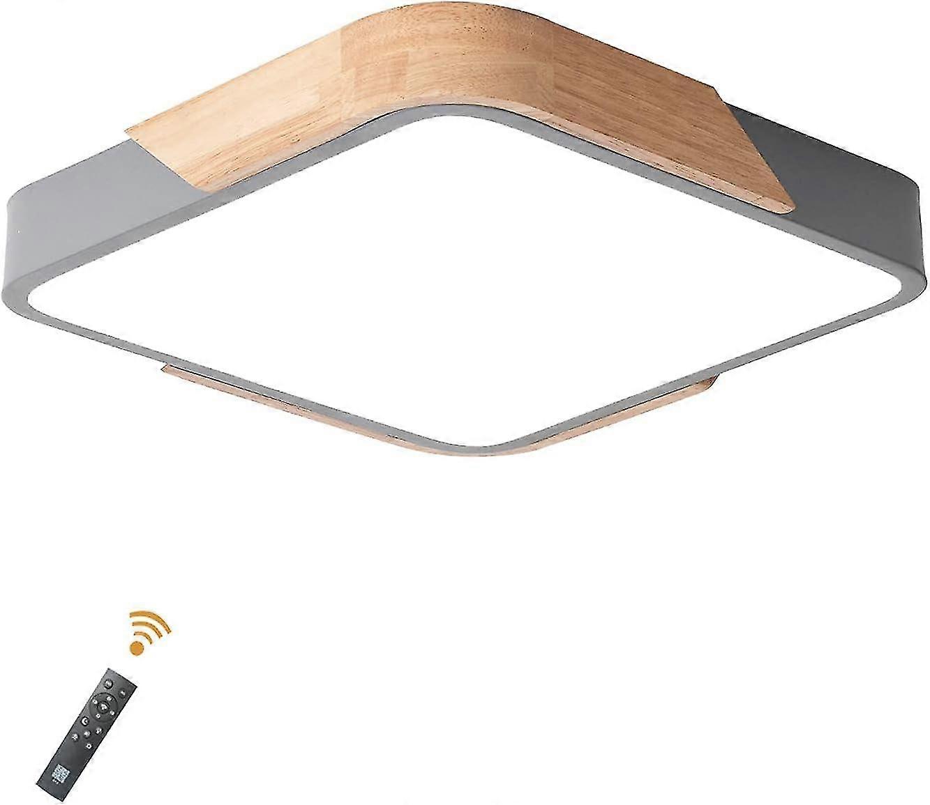 Modern Dimmable Wood Flush Mount Ceiling Light 2025