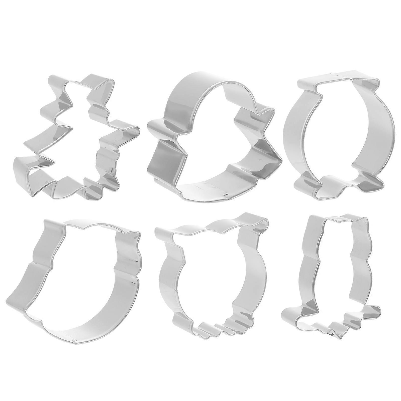 DIY Baking Mold Stainless Steel for Cookie Making 6Pcs Kitchen Set