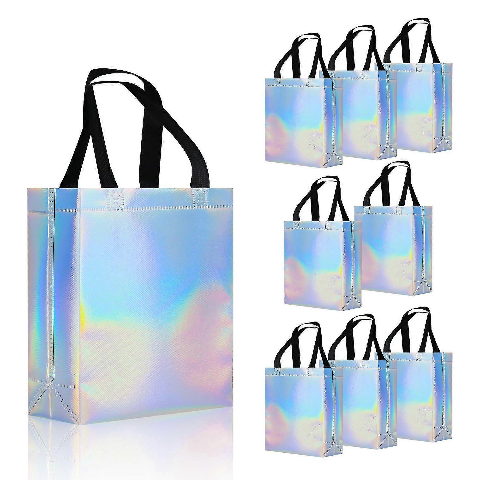 2026 9 pcs iridescent gift bags for parties